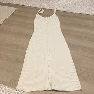 Abercrombie & Fitch Cream Midi Dress